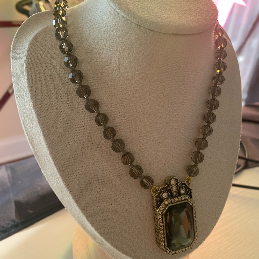 Vintage Heidi Daus Elegant Quartz Necklace